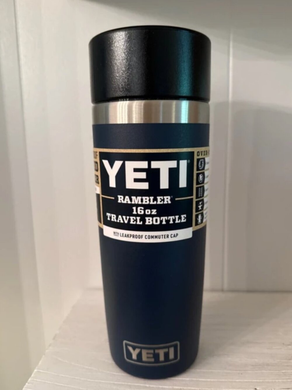 YETI Rambler 16 oz Travel Bottle Navy